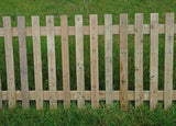 Natural Flat Top Picket Fence Panel